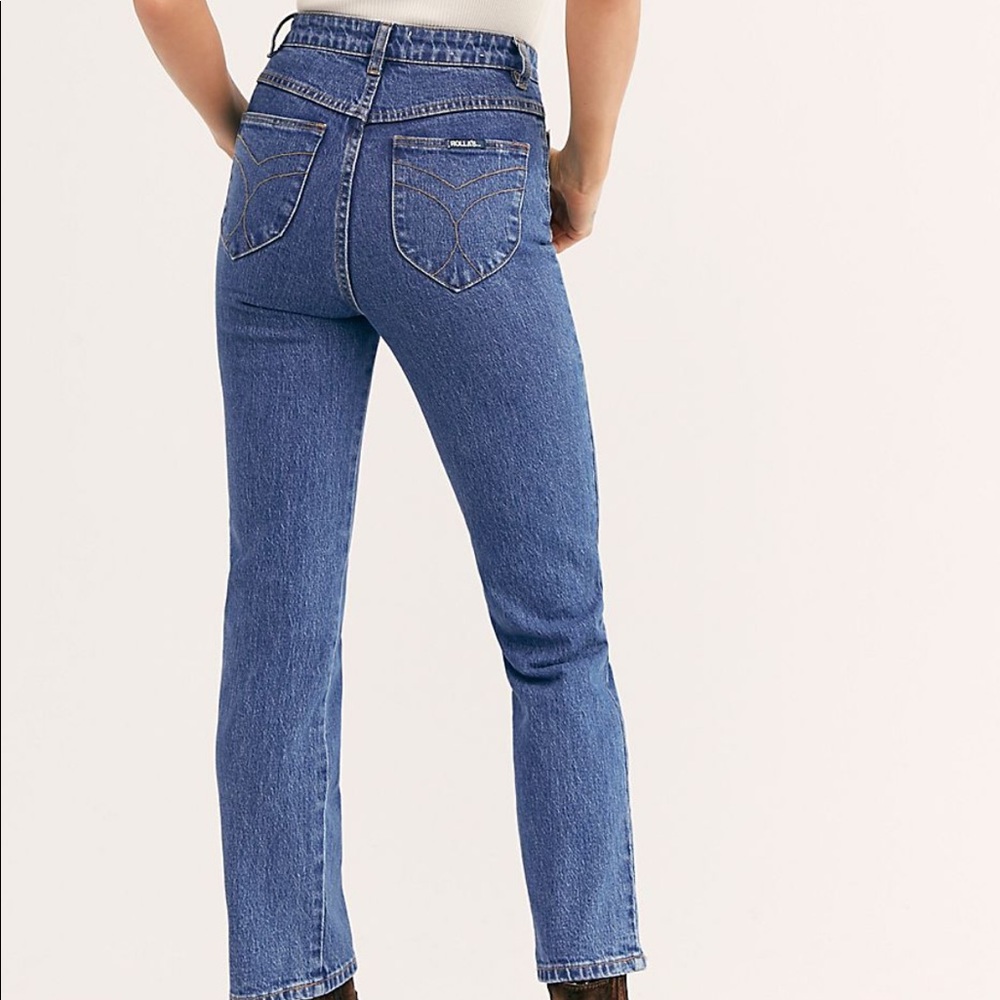 ROLLAS ORIGINAL STRAIGHT JEAN in Sadie Blue